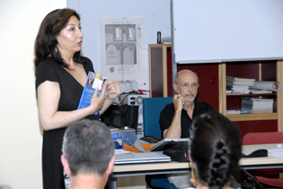 Imagen de M Teresa Rizo y Antoni Ferrer en su presentacin